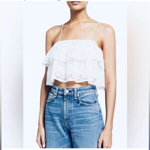 Alice & Olivia Marylyn Crop Top S8